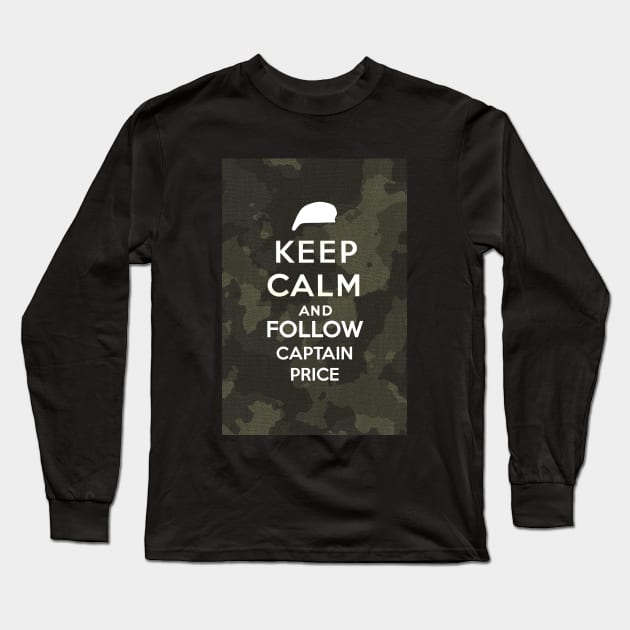Keep Calm And Follow Captain Price Long Sleeve T-Shirt by Pliax Lab